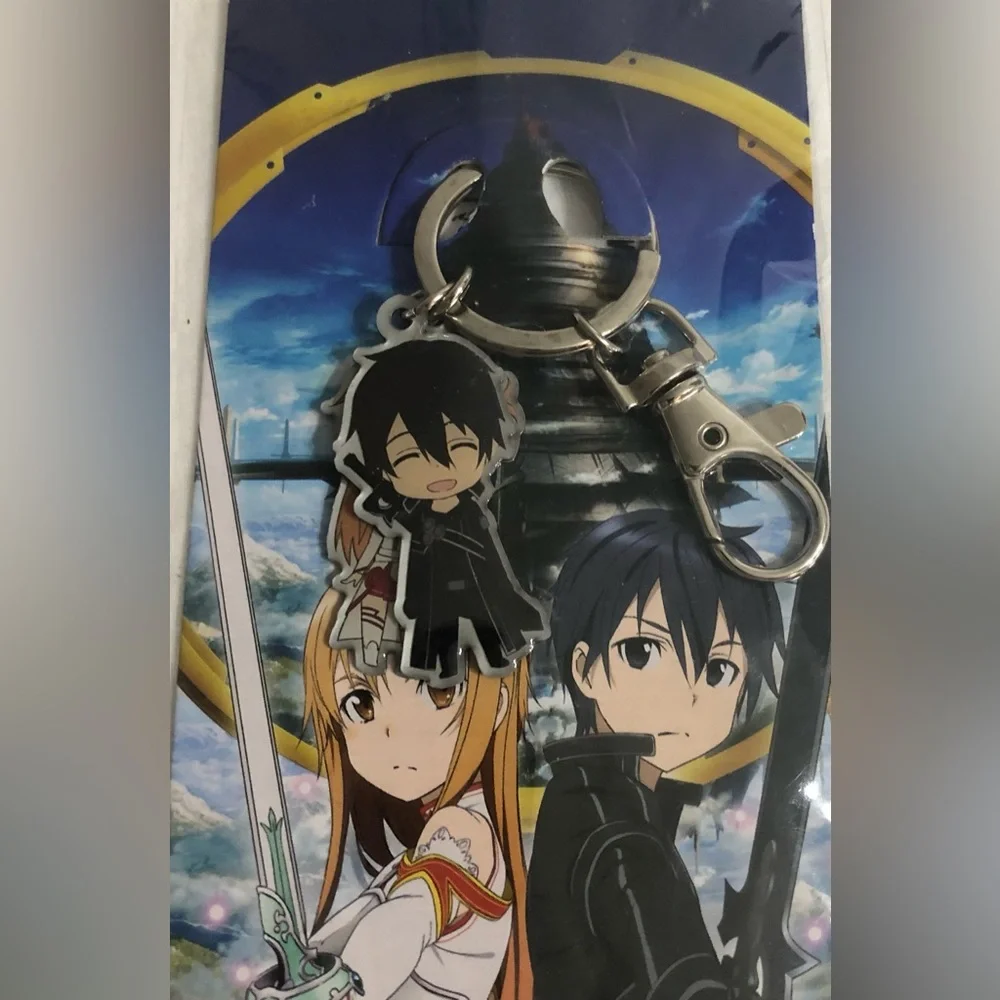 Sword Art Online Keychain of Asuna & Kirito.